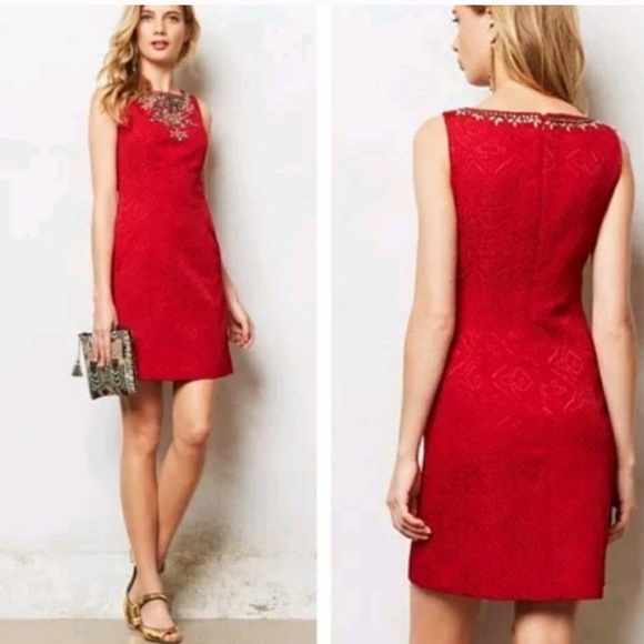 Anthropologie Moulinette Soeurs Brocade Dress - Picture 2 of 7